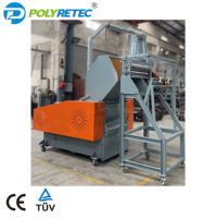 POLYRETEC Broyeur à tambour bleu pour bouteilles chimiques Broyeur de déchets plastiques