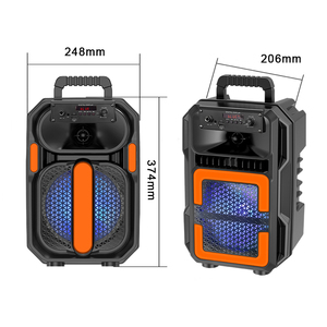 ลำโพงบลูทูธกำลังสูง 10W สำหรับคาราโอเกะ ปาร์ตี้กลางแจ้ง ลำโพงพกพาขนาดเล็ก ลำโพง RGB ลำโพงโฮม KTV เสียงคุณภาพสูง ซับวูฟเฟอร์พกพา - Product Image 4