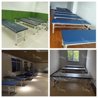Table de massage en acier inoxydable JINYU de haute qualité, modèle JY-AMC-1, 190x60x60cm, table de livraison médicale SPA, robuste et durable