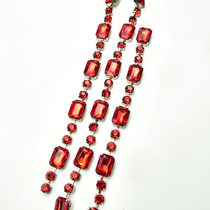 Adorno de tela con pedrería doble de 8 mm redonda y rectangular de 13x18 mm, base chapada eléctricamente, para costura artesanal, para vestidos de <span class=keywords><strong>boda</strong></span> y fiesta de graduación - Product Image 6