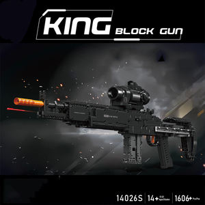 Bloques de Plástico para Construir un Modelo de Rifle de Batalla <span class=keywords><strong>MK14</strong></span> 14026, Juego de Bloques de Plástico para Niños, Juguete de Construcción de Pistola, Regalo - Product Image 2