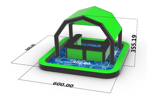 Bar Flotante Inflable de PVC Comercial WINSUN, Bar Inflable para <span class=keywords><strong>Piscina</strong></span> con Asientos para Fiestas al Aire Libre, Eventos Familiares - Product Image 3