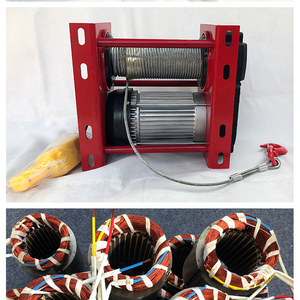 ZHUGAO PA1000 12V電動ウインチモーター 100kg積載量 12M/分揚程速度 スチールワイヤーロープスリング 建材店向け - Product Image 3
