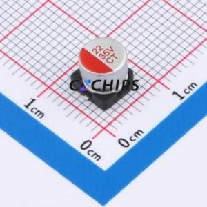 Condensateur solide SMD CT1V220M0605, D6.3xL5.8mm (Capacité : 22uF) (Précision : 20%) Tension nominale : 35V - Product Image 1