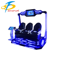 VR Game Machine 9D VR Theme Park Equipo de Cine de realidad virtual que funciona con monedas al aire libre para entretenimiento educativo para VR