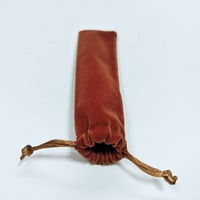 Pochette de Luxe en Velours Rose Doux pour Bijoux, avec Cordon de Serrage Personnalisé, Recyclable, Imprimée en Sérigraphie, Sac d'Emballage Cadeau Cosmétique et Anti-Poussière
