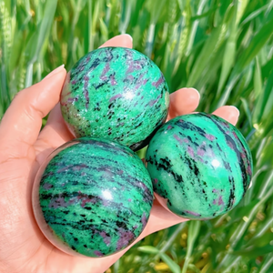 Boule de cristal de zoïsite avec rubis naturel, vente en gros, <span class=keywords><strong>pierre</strong></span> précieuse Anyolite pour la guérison, la décoration intérieure <span class=keywords><strong>et</strong></span> les rituels - Product Image 5
