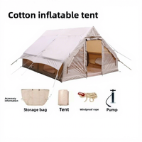 Tente de toit familiale portable grande taille pour l'extérieur, camping quatre saisons, double couche, imperméable, en toile Oxford PVC, gonflable, rapide et automatique