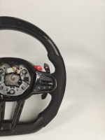 Volant en fibre de carbone LED personnalisé, fabrication d'usine de qualité supérieure, pour BMW F90 G20 G28 G30 G38 G80 G82 M2 M3 M4 M5