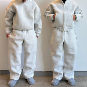 Tuta da <span class=keywords><strong>uomo</strong></span> personalizzata in pile 100% cotone, modello ampio con cappuccio e pantaloni jogger, pesante, per <span class=keywords><strong>uomo</strong></span> - Product Image 1