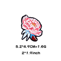 Applique Patch En Gros Mode rose Rose Fleur Badge t-shirt Fer sur Garniture Applique Broderie Patchs
