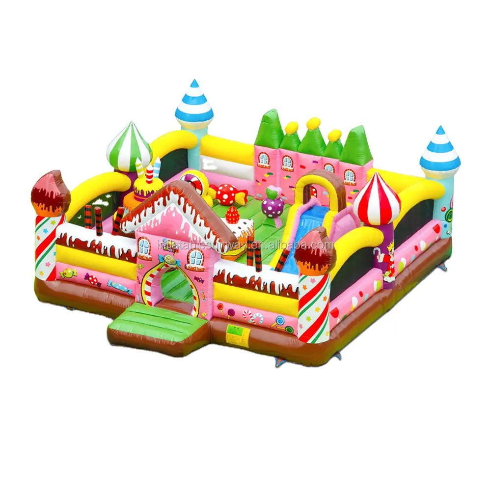 Sunway Hot Sale Kommerzielle aufblasbare Moschee Jumping Castle Giant aufblasbare Candy House Bouncer Schöne Hüpfburg für Kinder