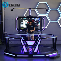 Machine de jeux d'arcade VR pour un joueur, jeux de groupe, 9D, chasse, tir, marche libre, simulateur de combat VR, tir au pistolet, arène VR