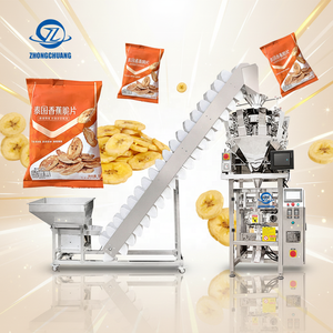 Ensacheuse verticale automatique 10 têtes pour chips de banane et de plantain, équipement d'emballage alimentaire VFFS, machine d'emballage - Product Image 1