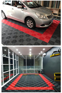 Industrial Design Style Removable Interlocking PP Garage Floor Tiles Anti-Slip Custom Graphic Design Workshop Warehouse <strong>Showroom</strong> - Product Image 4