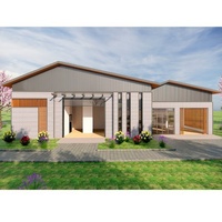 Maison préfabriquée en acier moderne populaire pour la maison préfabriquée résidentielle de vacances