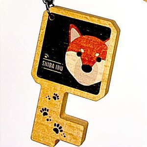 Porte-clés bois chat support de téléphone chien porte-clés support de téléphone animal - Product Image 4