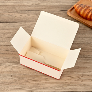Caja de Papel Pequeña para Productos, Personalizable con Logotipo, Caja Cuadrada Plegable de Kraft para Golosinas, Pizza, Hamburguesas, Comida Rápida para Llevar - Product Image 3