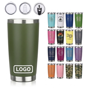 Gran oferta, 20oz, Camo, aislamiento <span class=keywords><strong>de</strong></span> acero inoxidable, termo <span class=keywords><strong>de</strong></span> doble pared, diseño <span class=keywords><strong>de</strong></span> logotipo, tapa deslizante para senderismo, café, beber - Product Image 6