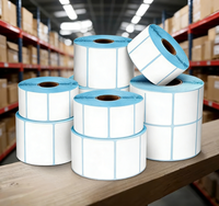 Étiquettes d'expédition professionnelles en papier thermique direct, imperméables, autocollantes, personnalisables, pour promotion alimentaire, vente en gros