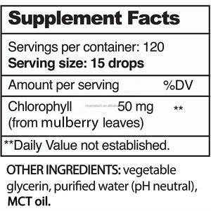 도매 판매 면역 지원 Splina 민트 유기농 비건 구강 액체 엽록소 해독 및 항산화 제 방울 - Product Image 3