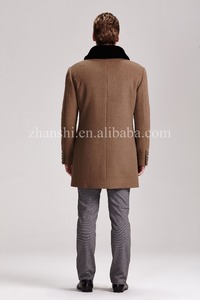 Abrigo de Cachemira de lana <span class=keywords><strong>Camel</strong></span> de alta calidad para hombre - Product Image 3