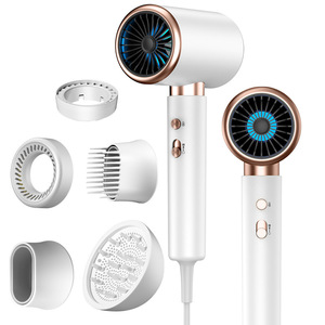 ไดร์เป่าผมความเร็วสูง 1500W ไอออนลบ กำลังสูง 6 ระดับ อุณหภูมิคงที่ ลมเย็น สำหรับใช้ในบ้านและร้านเสริมสวย-ขายส่ง - Product Image 1