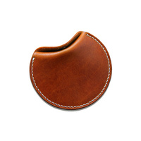 Sac en cuir PU souple de forme ronde pour porte-clés, vente en gros