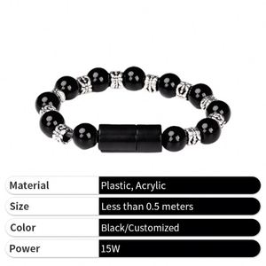 Custom Logo Beaded Data <b>Cable</b> Small Mini Plastic Promotion Fast Charging Bracelet Phone <b>Cable</b> for Mobile - Product Image 4