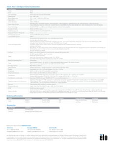 Distribuidor Oficial Autorizado <span class=keywords><strong>Elo</strong></span> 3263L E343671 Pantalla LCD de 32 Pulgadas con Marco Abierto Full HD VGA para 1.4 USB, Vidrio Transparente de 40 Puntos Táctiles - Product Image 6