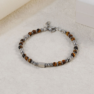 <span class=keywords><strong>Pulsera</strong></span> Boho Apilable con Cuentas <span class=keywords><strong>de</strong></span> Ónix Negro, Ojo <span class=keywords><strong>de</strong></span> Tigre y Turquesa, Regalo para Mujeres, Mejores Amigas, Madres, Hijas, Hermanas, Hombres - Product Image 5
