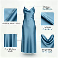 Robe longue en satin style européen pour femme, épaules dénudées, drapée, coupe trapèze, taille basse, dos nu, pour demoiselle d'honneur, vacances, soirée, ODMOEM