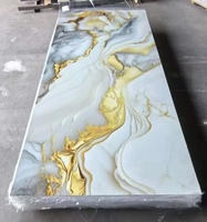 Vendre bien moderne charbon de bambou PVC étanche à l'humidité prévention des incendies portabilité panneau mural en marbre