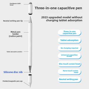 ปากกาหน้าจอสัมผัสแม่เหล็กอเนกประสงค์แบบสามในตัวเดียวสำหรับแอนดรอยด์สำหรับแท็บเล็ตและไอแพดโทรศัพท์มือถือหัวเว่ย - Product Image 3