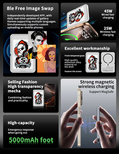 Hipoink e-paper ngân hàng điện E-ink Màn hình 3.87inch hiển thị 480x800px Độ phân giải không dây sạc từ tính 5000mAh đa màu - Product Image 3