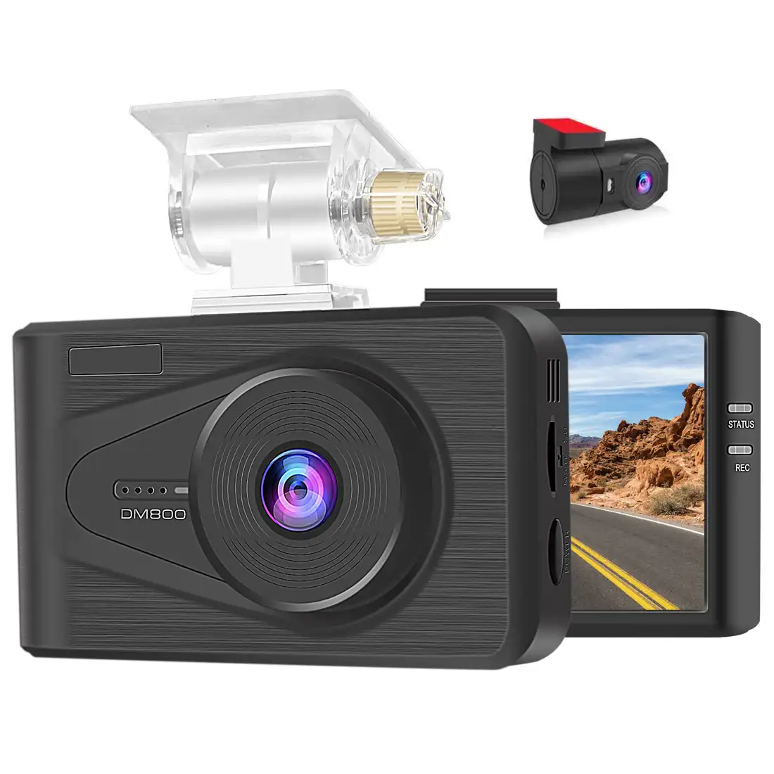 Sony חיישן הכפול רכב Dvr 1080P 2 אינץ לוח מחוונים מצלמה רכב קופסא שחורה dvr לרכב סין ספק מקצועי