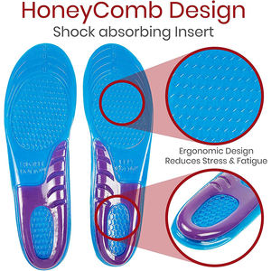 Semelles en gel <span class=keywords><strong>pour</strong></span> femmes-Inserts de chaussures <span class=keywords><strong>pour</strong></span> la marche, la course, la randonnée-Semelles <span class=keywords><strong>pour</strong></span> rester <span class=keywords><strong>debout</strong></span> toute la journée-Semelles coussinées <span class=keywords><strong>pour</strong></span> les talons - Product Image 3