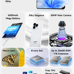 4G สมาร์ทโฟนแอนดรอยด์14 OCTA-core 4 + 256GB 6000mAh 6.75นิ้ว90Hz แสดงผลหลัก50MP กล้องโทรศัพท์มือถือ ulefone Note 20 Pro - Product Image 5