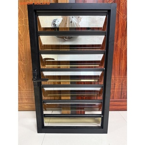 Có thể điều chỉnh dọc hợp kim nhôm hiện đại trồng cửa chớp với kính cho dân cư & khách sạn sử dụng - Product Image 1