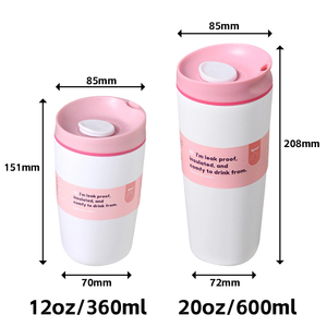 Taza Térmica de Acero Inoxidable, Taza de Café <span class=keywords><strong>con</strong></span> Aislamiento de Doble Pared, Termo a Prueba de Fugas, Tazas de Viaje de Acero Inoxidable para Beber Directamente - Product Image 1