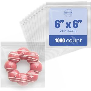 ถุงซิปล็อคใส ขนาด 6x6 นิ้ว 1000 ใบ สำหรับเก็บอาหาร - Product Image 1