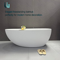 Bañera de Hidromasaje Independiente de Acrílico Blanco de Lujo con Diseño Ergonómico Twowinco, Color Personalizado, para Hotel