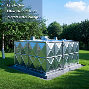 Réservoir d'eau galvanisé de haute qualité en gros, 20 000 litres, hauteur de 6 m, acier inoxydable 316 haute pression, souterrain, 1 000 L/heure, 220 V - Product Image 1