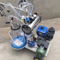 Machine à traire manuelle en acier inoxydable portable pour vaches, moutons, chèvres, vaches