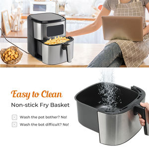 <span class=keywords><strong>Friteuse</strong></span> à air intelligente <span class=keywords><strong>professionnelle</strong></span> 6L Appareil de cuisine en acier inoxydable de la Chine avec écran LCD Source d'alimentation électrique Deep Buy - Product Image 5