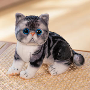 Peluche en peluche, jouet en peluche <span class=keywords><strong>de</strong></span> <span class=keywords><strong>dessin</strong></span> <span class=keywords><strong>animé</strong></span>, vente en gros, peluche <span class=keywords><strong>de</strong></span> chat <span class=keywords><strong>de</strong></span> simulation, chat <span class=keywords><strong>Garfield</strong></span> super réaliste, cadeau mignon, accessoires pour chat - Product Image 3