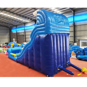 Tobogán de agua inflable de PVC de grado comercial, castillos de salto con piscina, toboganes de agua inflables de alta calidad - Product Image 4