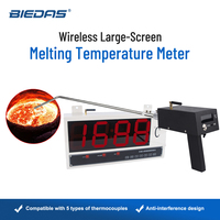 Termometer Peleburan Layar Besar Nirkabel Desain Anti-interferensi Jaminan Kualitas BYDRLCWY06W dengan Layar LCD