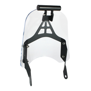 Waximoto Compatibile con <span class=keywords><strong>Moto</strong></span> <span class=keywords><strong>Guzzi</strong></span> V7 <span class=keywords><strong>750</strong></span> II III 2008-2020 Parabrezza Aftermarket con Staffa di Supporto in Acciaio - Product Image 1
