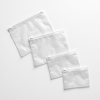 Sacs à fermeture éclair en PE mat 100% recyclables certifiés GRS pour l'emballage des vêtements, logo personnalisé imprimé, sacs à fermeture éclair écologiques